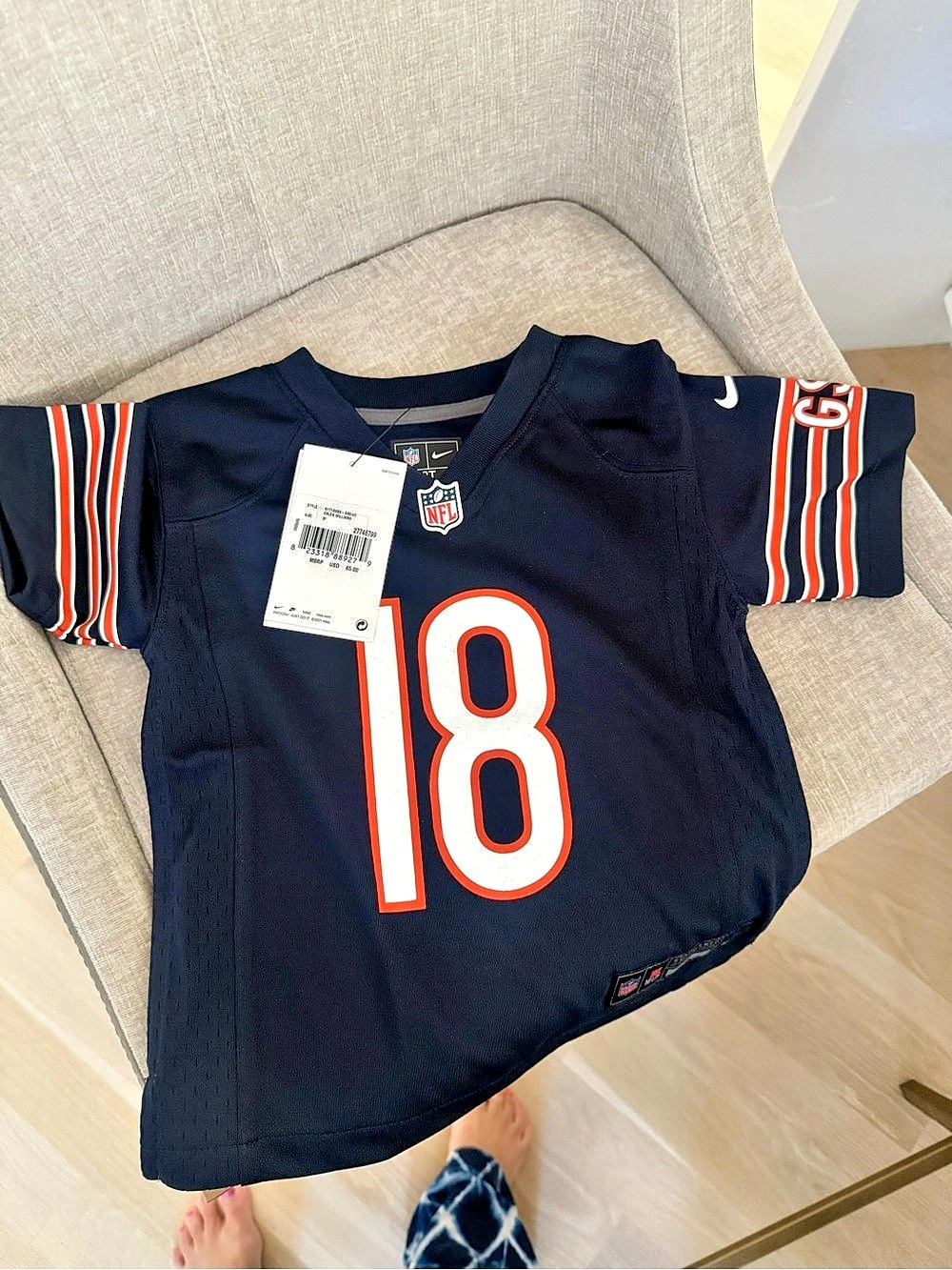Nike NFL Williams #18 jersey Boys 3T